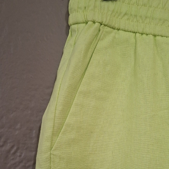 J. Crew Green Lime Sweatpants Tapered Ankle-Length - Picture 5 of 9